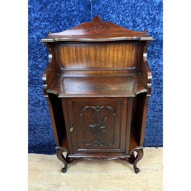 Napoleon III Mahogany State Cabinet, 1880 For Sale - Image 9 of 10