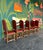 Spanish Revival Leather Dining Chairs - 6 For Sale In Tampa - Image 6 of 13