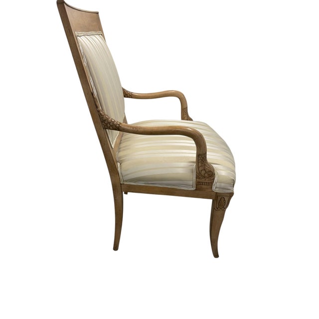 Meyer Gunther Martini Late 20th Century Meyer Gunther Martini Carved Arm Chair For Sale - Image 4 of 9
