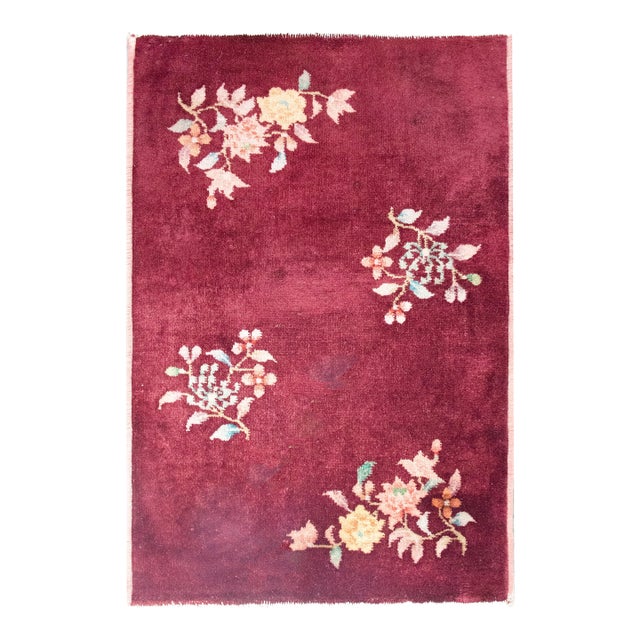 Early 20th Century Chinese Art Deco Rug For Sale