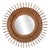 Rattan and Woven Rattan Mirror, 1960s For Sale