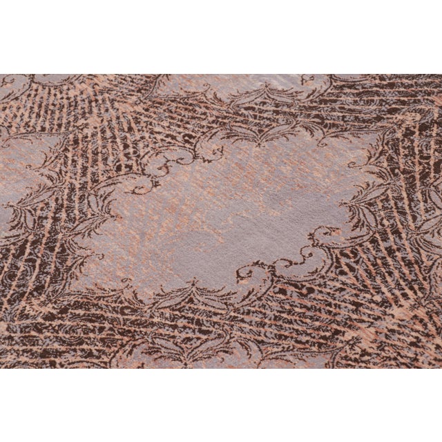 Modern Rug & Kilim’s Modern Classics Rug, Mauve Medallions in Pink Trellises “Vagireh” For Sale - Image 3 of 7