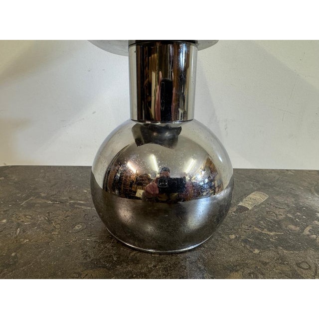 Sculptural Chrome Table Lamp, 1960s For Sale - Image 6 of 11