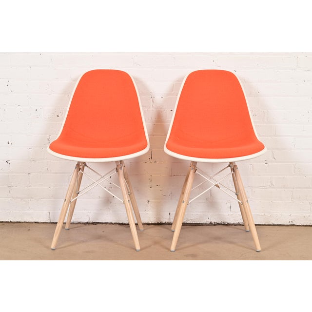 Charles & Ray Eames for Herman Miller DSW Shell Side Chairs, Pair For Sale - Image 13 of 13