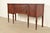 English Baker Furniture Style Federal Carved Mahogany Sideboard Credenza For Sale - Image 3 of 14