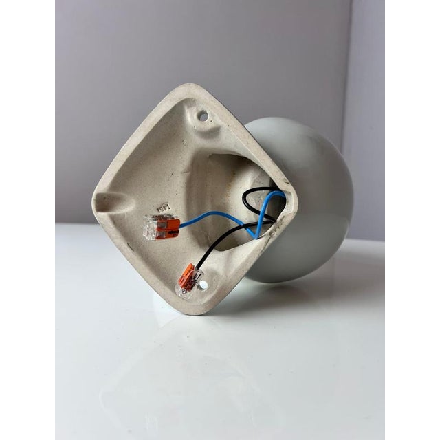 Gray Grey Model 6030 Wall Lamp by Sigvard Bernadotte for Ifö For Sale - Image 8 of 10