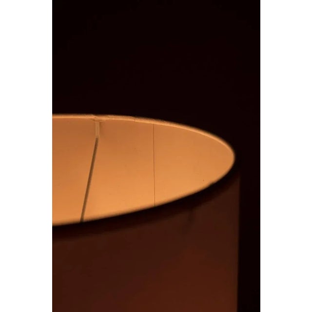 Vintage Floor Lamp with Beige Tube Shade For Sale - Image 4 of 7