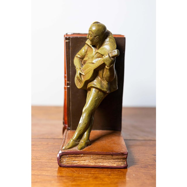 Olive Pair of 20th Century French Bookends For Sale - Image 8 of 10