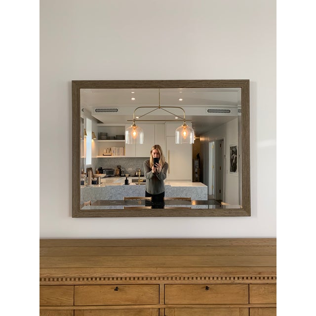 Wood Wall Mirror With Beveled Glass Chairish