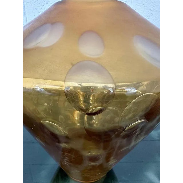 Amber Murano Glass Vase, 2002 For Sale - Image 4 of 8