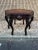 Wood Antique Walnut and Burlwood Inlaid Octagon Side Table With Glass Tray Top. Circa 1920. For Sale - Image 7 of 11