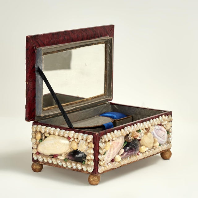 Antique Seashell Clad Box For Sale - Image 12 of 13