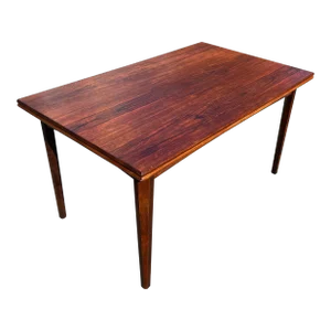 Rosewood Mid-Century Modern Draw-Leaf Dining Table