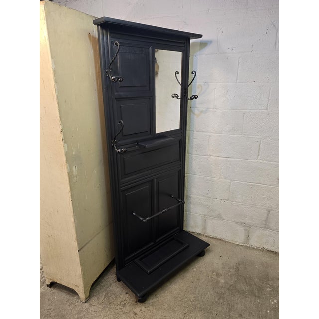Oak Hallway Wardrobe, 1930s For Sale - Image 11 of 15