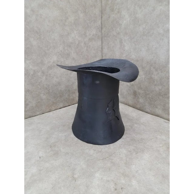 Vintage Oversized Black Magician Top-Hat Prop/Holiday Decor Piece For Sale - Image 4 of 6