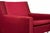 Vintage Italian Red Fabric Florence Lounge Chair from Knoll, 1970s For Sale - Image 4 of 5