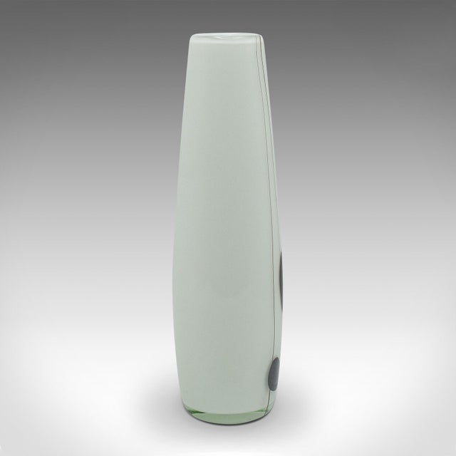 Mid-Century Modern 1960's Vintage Flower Vase French,Art Glass For Sale - Image 3 of 8