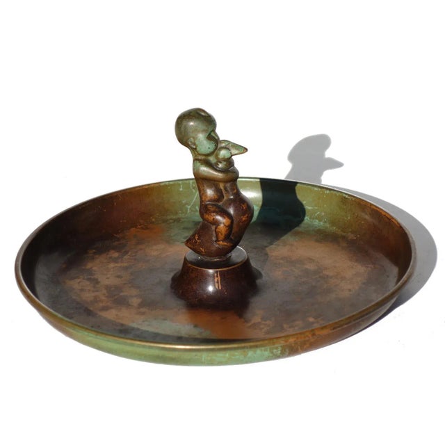 Bronze Ashtray by Carl-Einar Borgström for Ystad-Metall, 1930s For Sale - Image 6 of 6