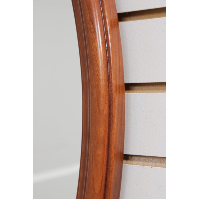 Henkel Harris Cherry Oval Wall Mirror For Sale - Image 10 of 12