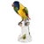 Excellent, lifelike depiction of an exotic bird perched on a sturdy tree trunk, with its wings slightly outstretched and...