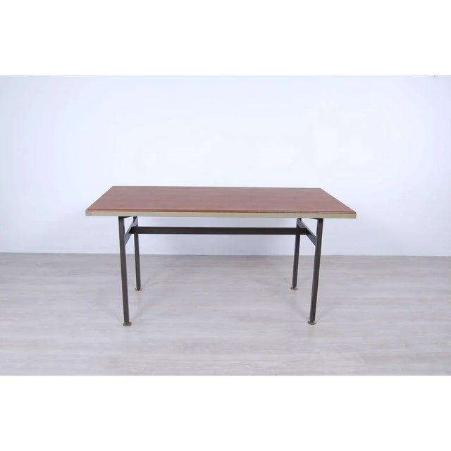 Black Italian Table and Office Chairs from Trau, 1960s, Set of 5 For Sale - Image 8 of 18