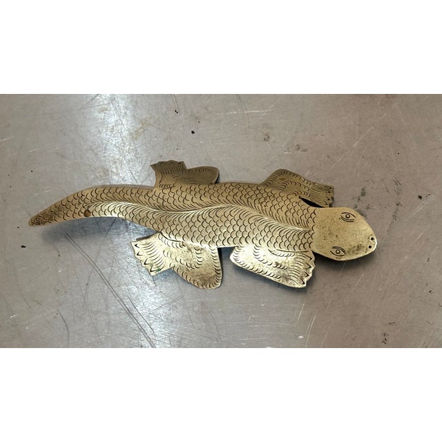 Mexican Mexican Etched Silver Metal Large Lizard Brooch For Sale - Image 3 of 4