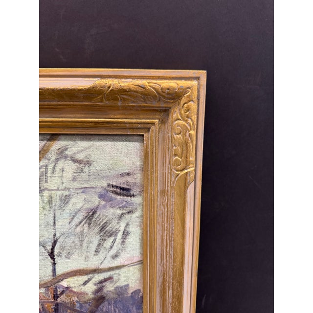 "Winter Stream" by Harry R. Townsend (1885-1968), Hoosier Salon C. 1925-1930 For Sale In West Palm - Image 6 of 6