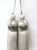 Silver Silver Key Tassels With Cut Ruche - a Pair For Sale - Image 8 of 12