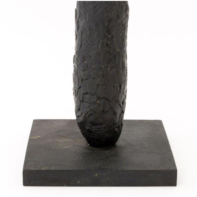 Joseph L. Gardella Abstract Black Patinated Bronze Sculpture For Sale - Image 4 of 8