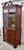 Wood Vintage Chippendale Style Mahogany China Cabinet Hutch Serpentine Swan Neck For Sale - Image 7 of 15