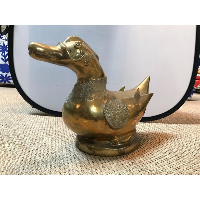 1960s Indian Brass Duck, Circa 1960's For Sale - Image 5 of 8