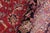 Textile Shabby Chic Persian Kashan Red/Purple Wool Rug - 9'8'' X 13'9'' For Sale - Image 7 of 10