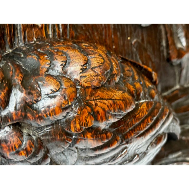 Brown Mid-19th Century English Carved Oak Grouse Sporting Gothic Revival Wall Panel For Sale - Image 8 of 10