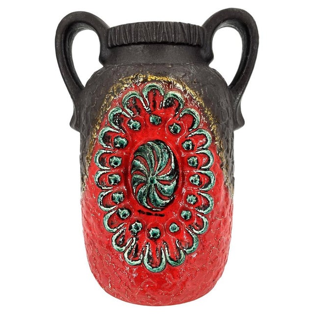 Vintage Ceramic Fat Lava Vase by Dümler & Breiden, 1960s For Sale - Image 9 of 9