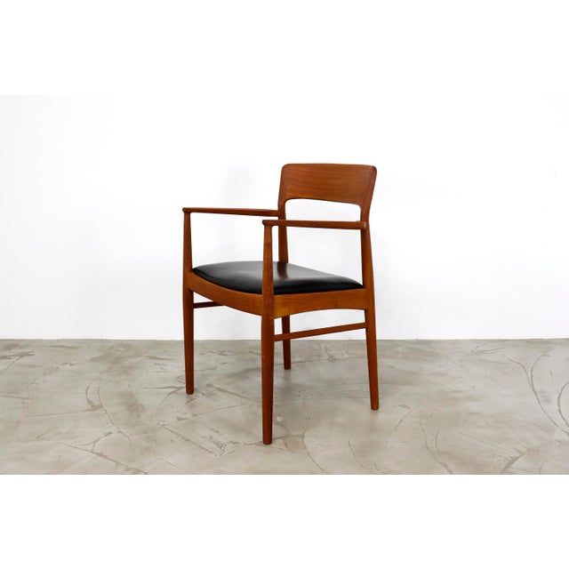 Vintage Teak Armchair by Henning Kjærnulf for Korup Stolefabrik, 1960s For Sale - Image 13 of 14