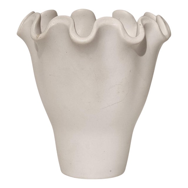 Scandinavian Modern Ceramic Våga Vase by Wilhelm Kåge Gustavsberg, 1950s For Sale