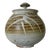 1980's Mid-Century Stoneware Studio Pottery Vase Jug Vessel Urn W/ Lid For Sale