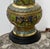 Metal Antique Brass & Chemplave Japanese Table Lamp For Sale - Image 7 of 10