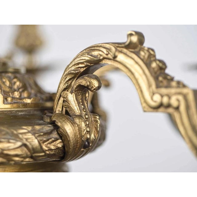 2000 - 2009 Antique Mazarin Chandelier in Gilded Bronze For Sale - Image 5 of 11
