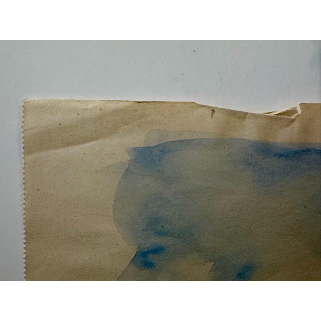 Henry Emil Salloch Original Watercolor on Paper Mountainous Landscape Scene, 1936. For Sale - Image 4 of 7
