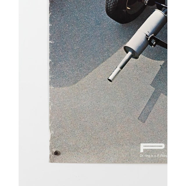 Porsche Gearbox in the Rear – Engine in the Front Poster from Advertising Agency Strenger, 1976 For Sale - Image 6 of 9