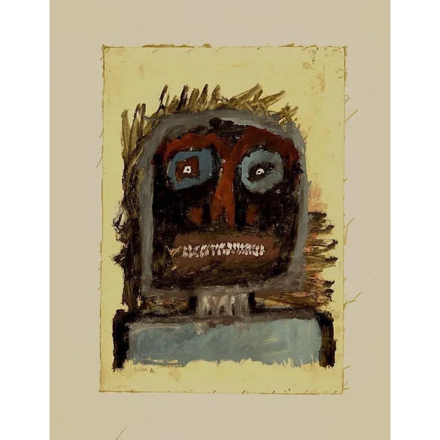 Scared is and original painting realized by sergio barletta. Applied on passepartout: 65 x 50 cm. Hand-signed on the lower...