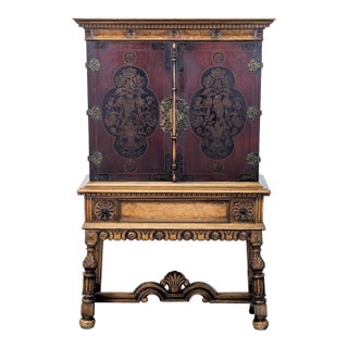Antique Berkey & Gay Cabinet For Sale