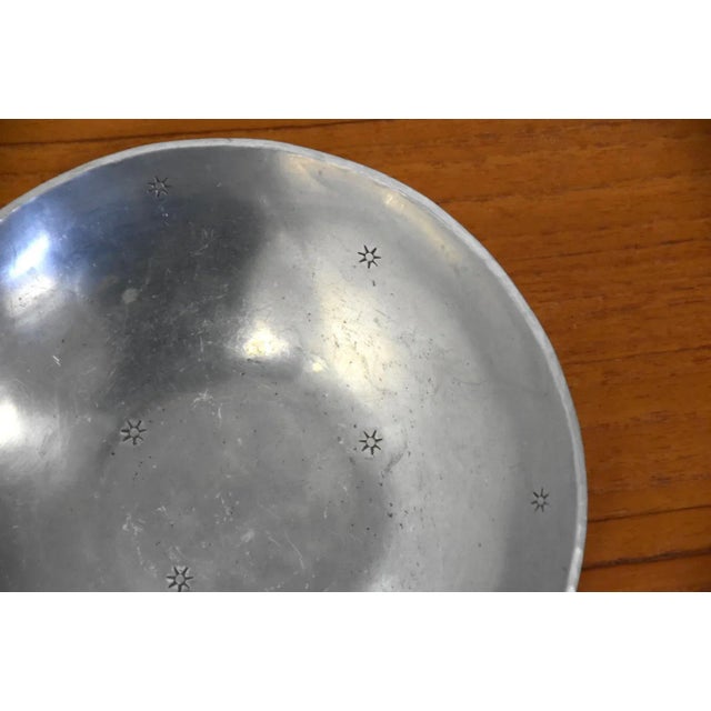Mid-Century Modern Palmer Smith Vintage Aluminum Bowl For Sale - Image 3 of 7