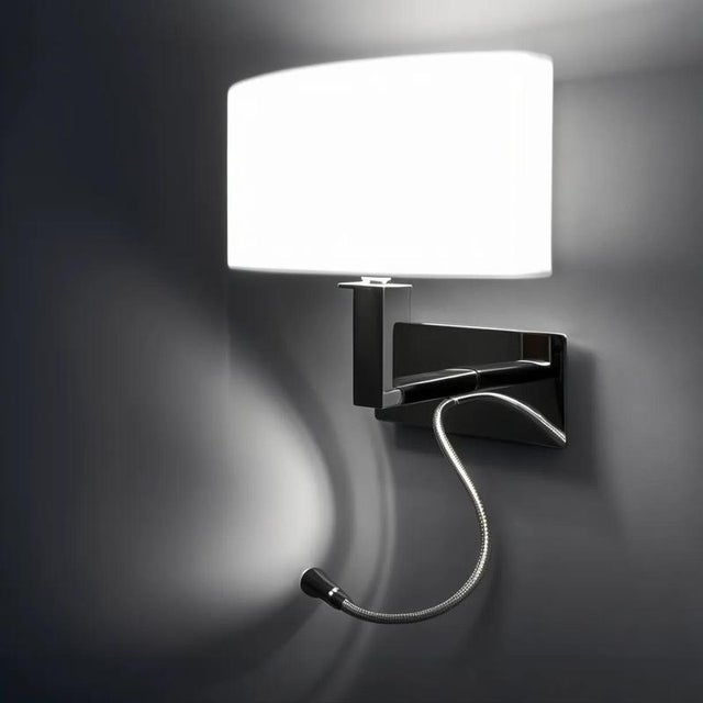 Hoteller Led & Ambient Wall Light in Satin Nickel by Aggiolight For Sale - Image 4 of 6