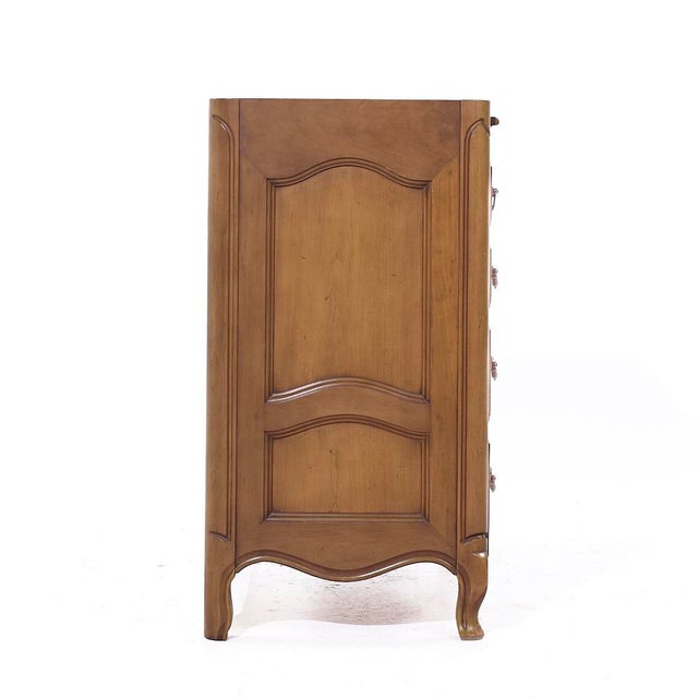 Tomlinson Tomlinson Louis XV French Provincial Walnut and Brass Dresser For Sale - Image 4 of 10