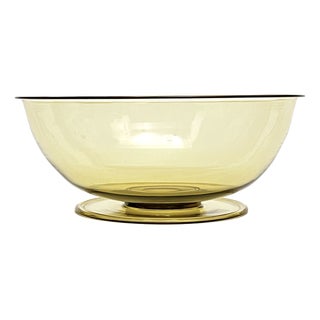 Vintage Murano Glass Bowl by Vittorio Zecchin for Cappellin and Venini, 1920s For Sale