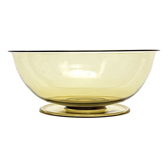 Vintage Murano Glass Bowl by Vittorio Zecchin for Cappellin and Venini, 1920s For Sale