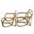 Paul Laszlo Mid 20th Century, White Craft Products, Rattan Chairs, Miami, Florida, Pair (2) For Sale - Image 4 of 18