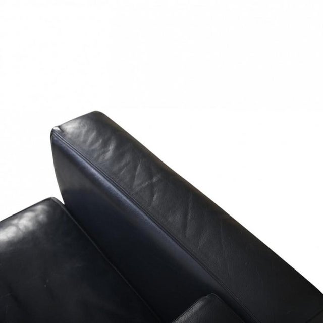 Vintage LC2/3 Three-Seater Sofa in Black Pelle Leather by Le Corbusier, 2000s For Sale - Image 12 of 18